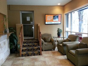 Sitteområde i lobbyen