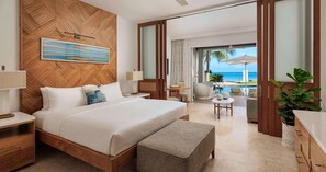 Luxury Suite, 1 Bedroom, Ocean View (Beachfront Swim-up Super Luxe) | Premium bedding, minibar, in-room safe, blackout curtains - Sandals Montego Bay - ALL INCLUSIVE Couples Only (Montego Bay)