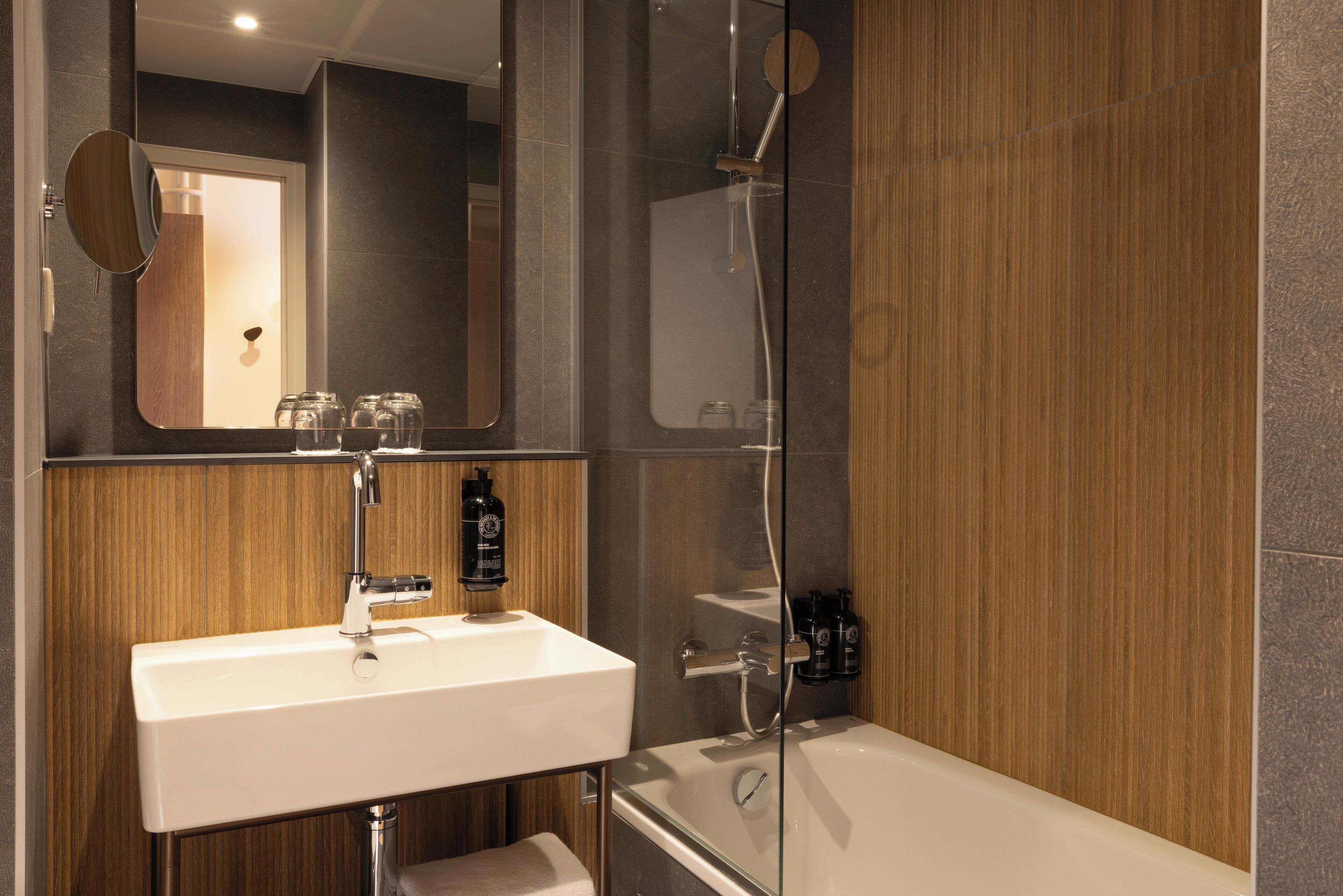 free toiletries, hair dryer, towels