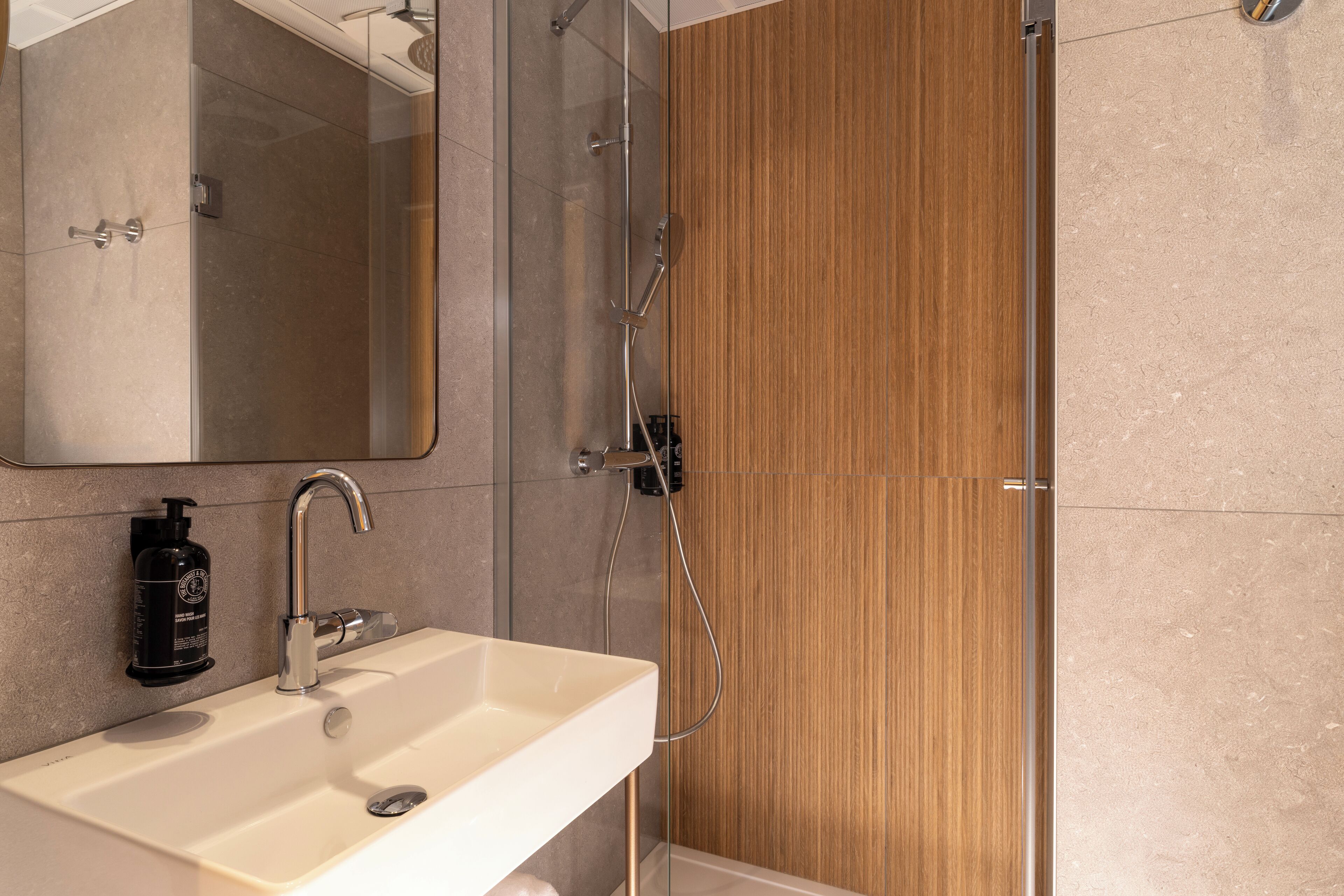 free toiletries, hair dryer, towels