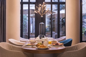 Daily buffet breakfast (EUR 22 per person)