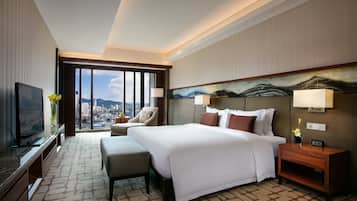 Down duvets, pillow-top beds, minibar, in-room safe