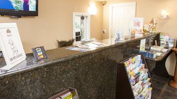 Check-in/check-out kiosk