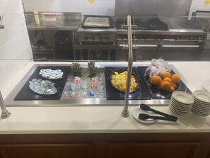 Daily buffet breakfast for a fee