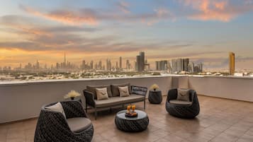 Apartment, 2 Bedrooms (Burj Khalifa View) | In-room safe, desk, laptop workspace, blackout curtains