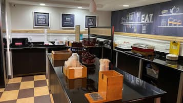 Free daily buffet breakfast
