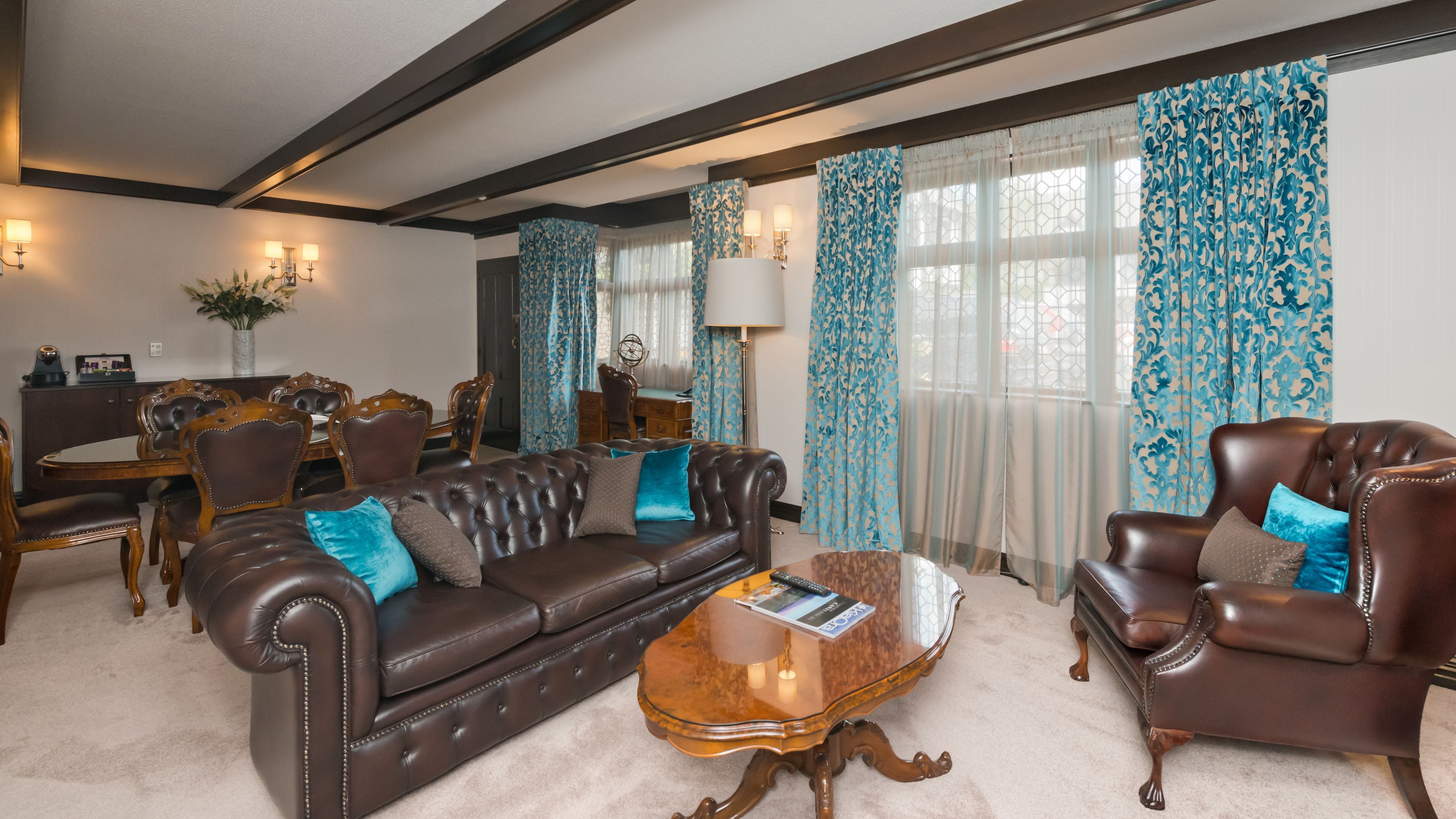 royal suite | living area | 40-inch tv with digital channels