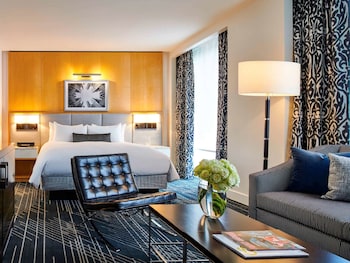Premium bedding, in-room safe, individually decorated at Sofitel Chicago Magnificent Mile