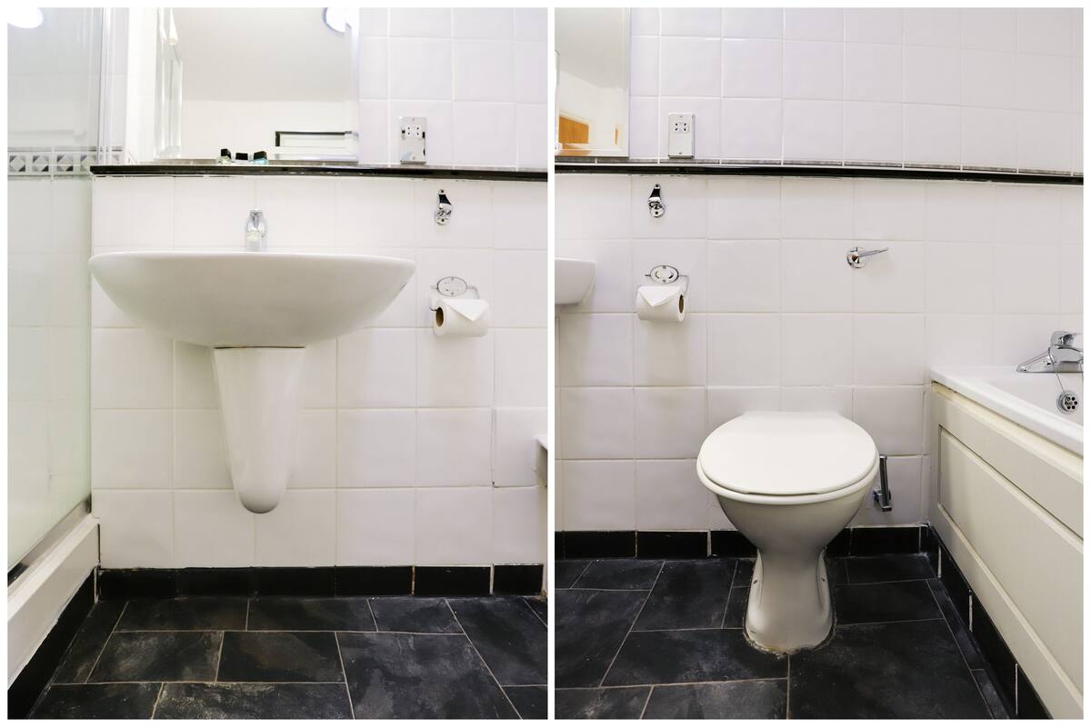 executive double room, 1 double bed | bathroom | combined shower/bathtub, free toiletries, hair dryer, towels