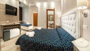 Minibar, in-room safe, desk, cots/infant beds