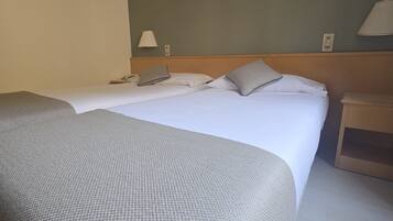 Habitación con 1 cama doble o 2 individuales | Edredones de plumas, minibar, caja fuerte y escritorio