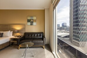 In-room safe, desk, laptop workspace, blackout drapes - Atlantis Hotel, Melbourne (Melbourne)