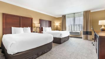 Room, 2 Queen Beds, Accessible, Non Smoking | Desk, iron/ironing board, rollaway beds, WiFi