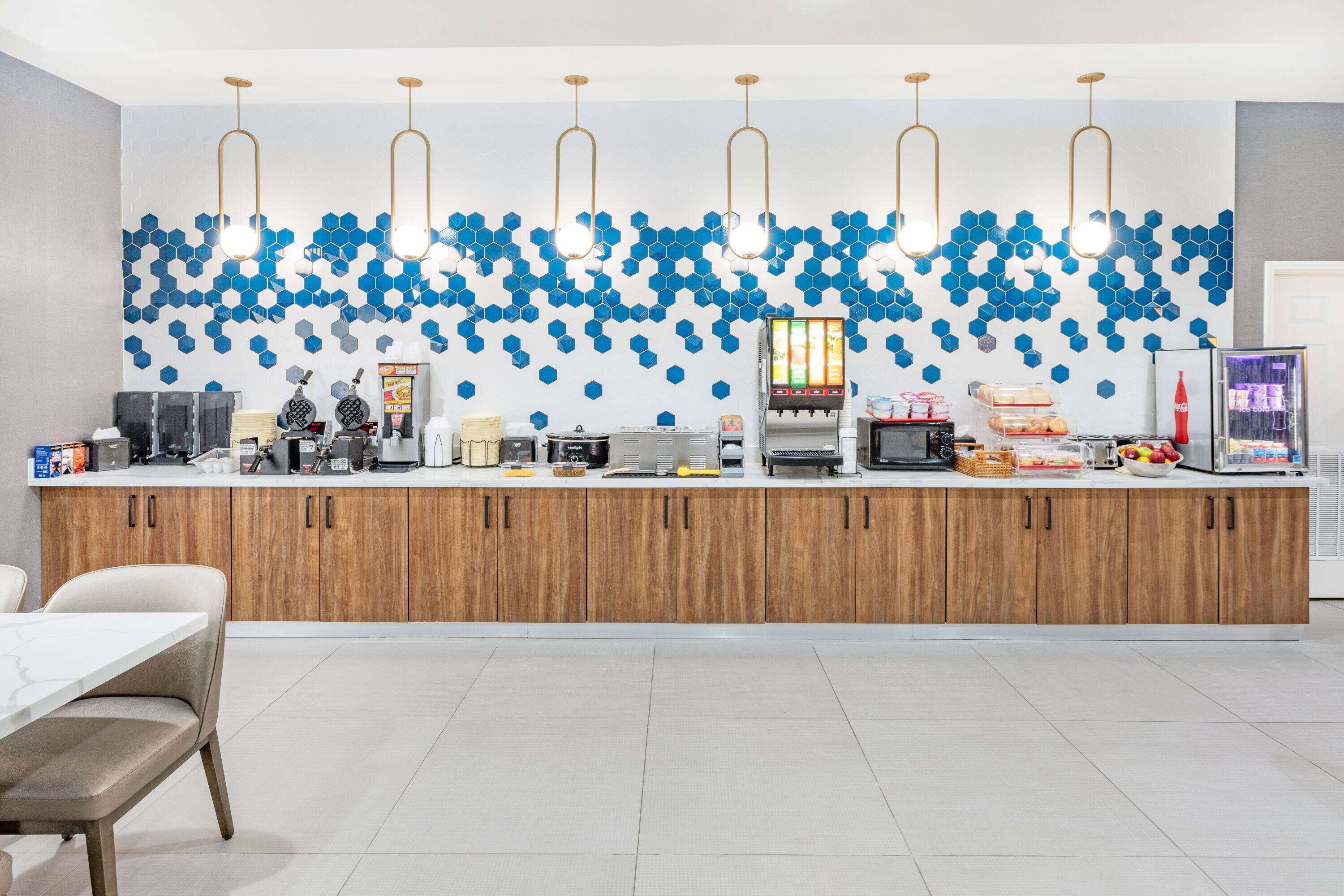 free daily self-service breakfast