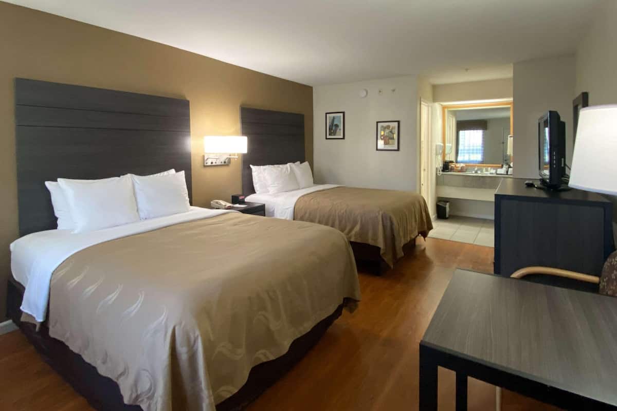 Desk, iron/ironing board, WiFi (free), alarm clocks