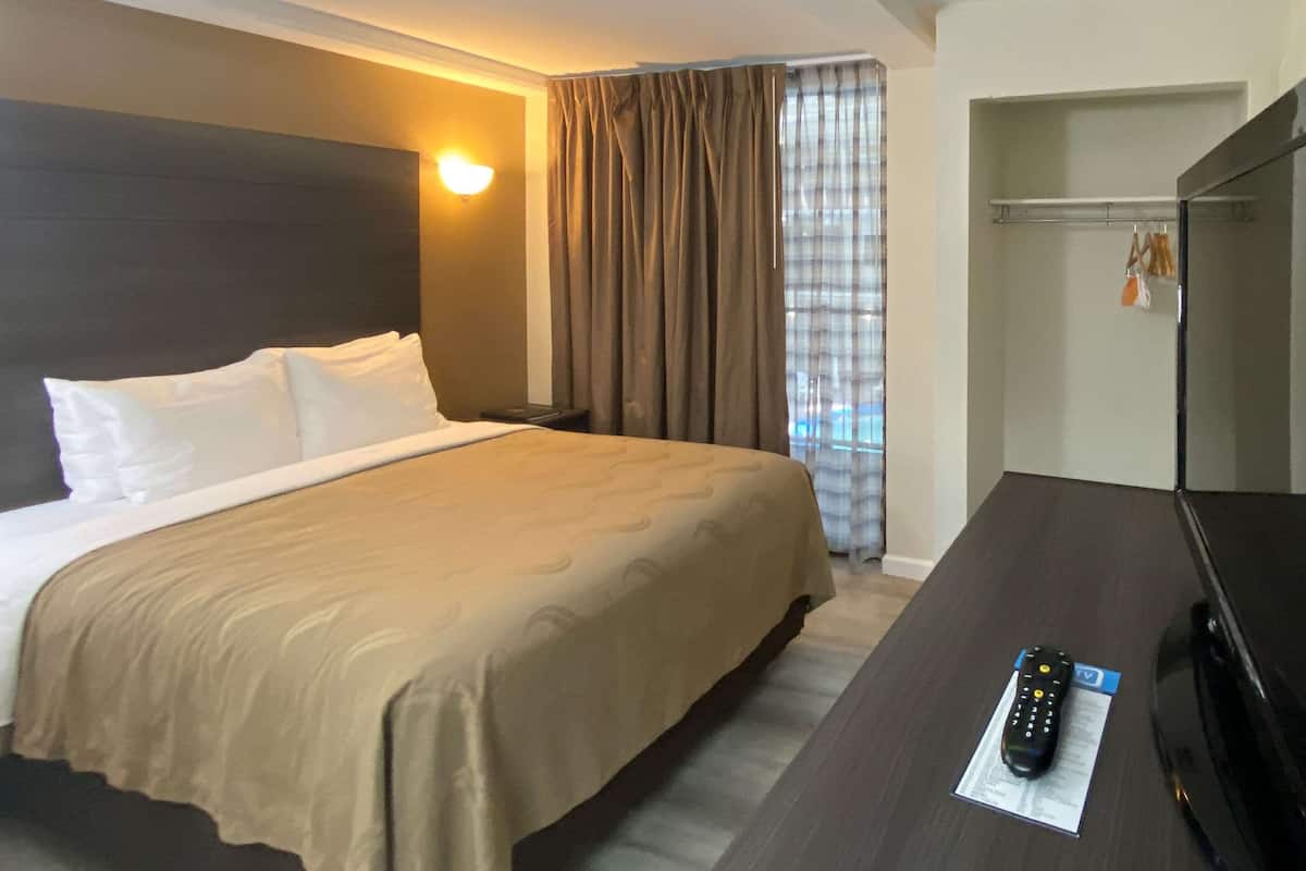 Desk, iron/ironing board, WiFi (free), alarm clocks
