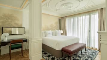 Egyptian cotton sheets, premium bedding, memory foam beds, minibar