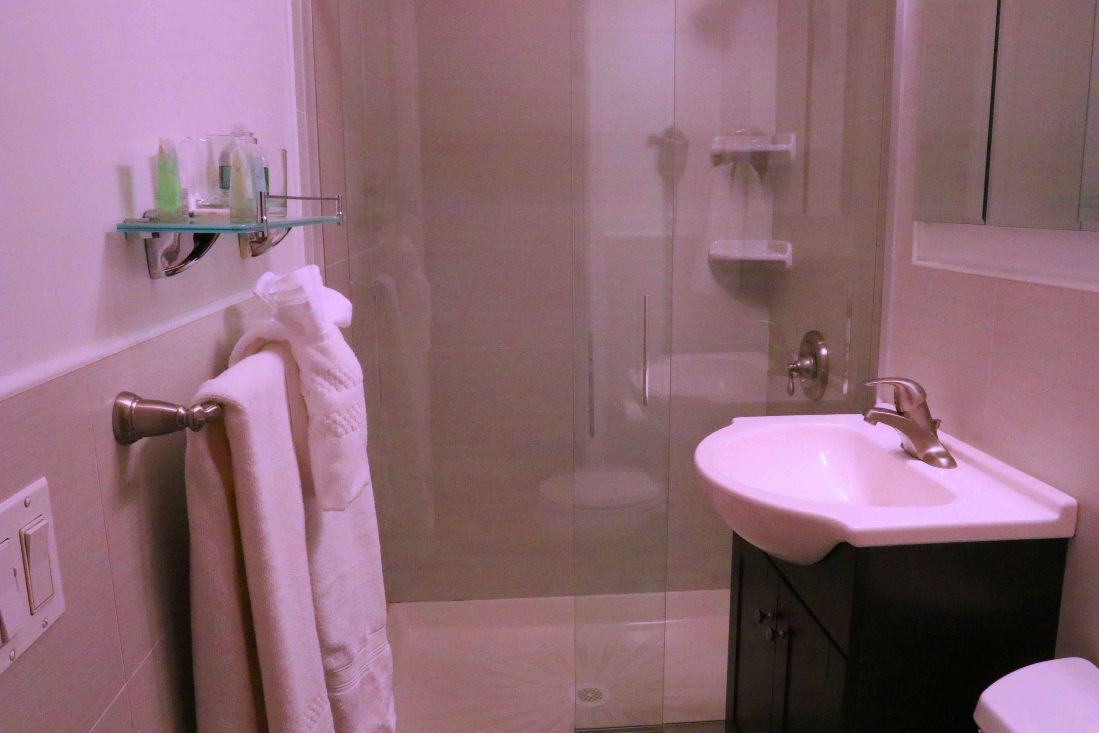 Dusj på badet