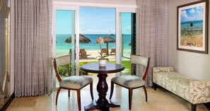 Paradise Beachfront Walkout Club Level Room | Egyptian cotton sheets, premium bedding, pillowtop beds, free minibar - Sandals Negril - ALL INCLUSIVE Couples Only (Negril)