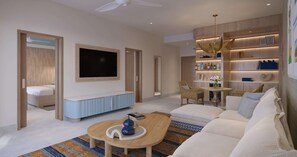 Premium bedding, free minibar, in-room safe, iron/ironing board