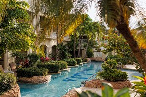 Honeymoon Suite, 1 Bedroom, Garden View (Swim-up Crystal Lagoon  Butler Suite) | Outdoor pool | 7 outdoor pools