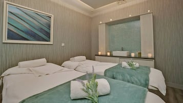 Behandelingskamers voor koppels, lichaamsbehandelingen, aromatherapie