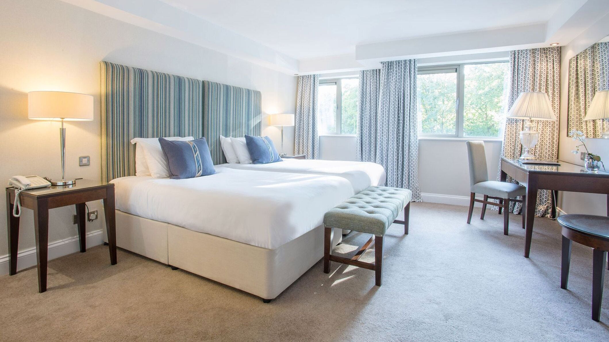 superior twin room | 1 bedroom, in-room safe, desk, iron/ironing board