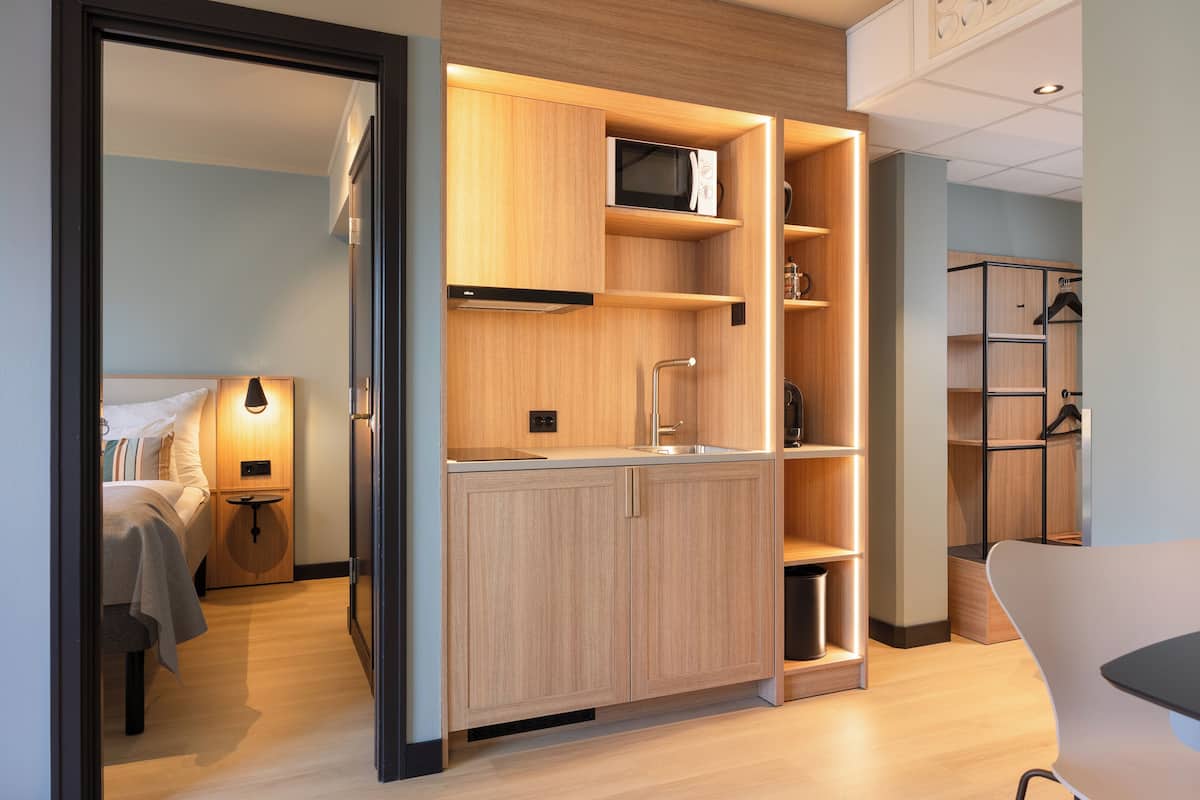 Apartment, 1 Doppelbett und Schlafsofa, Nichtraucher | Schreibtisch, Bügeleisen/Bügelbrett, Bettwäsche