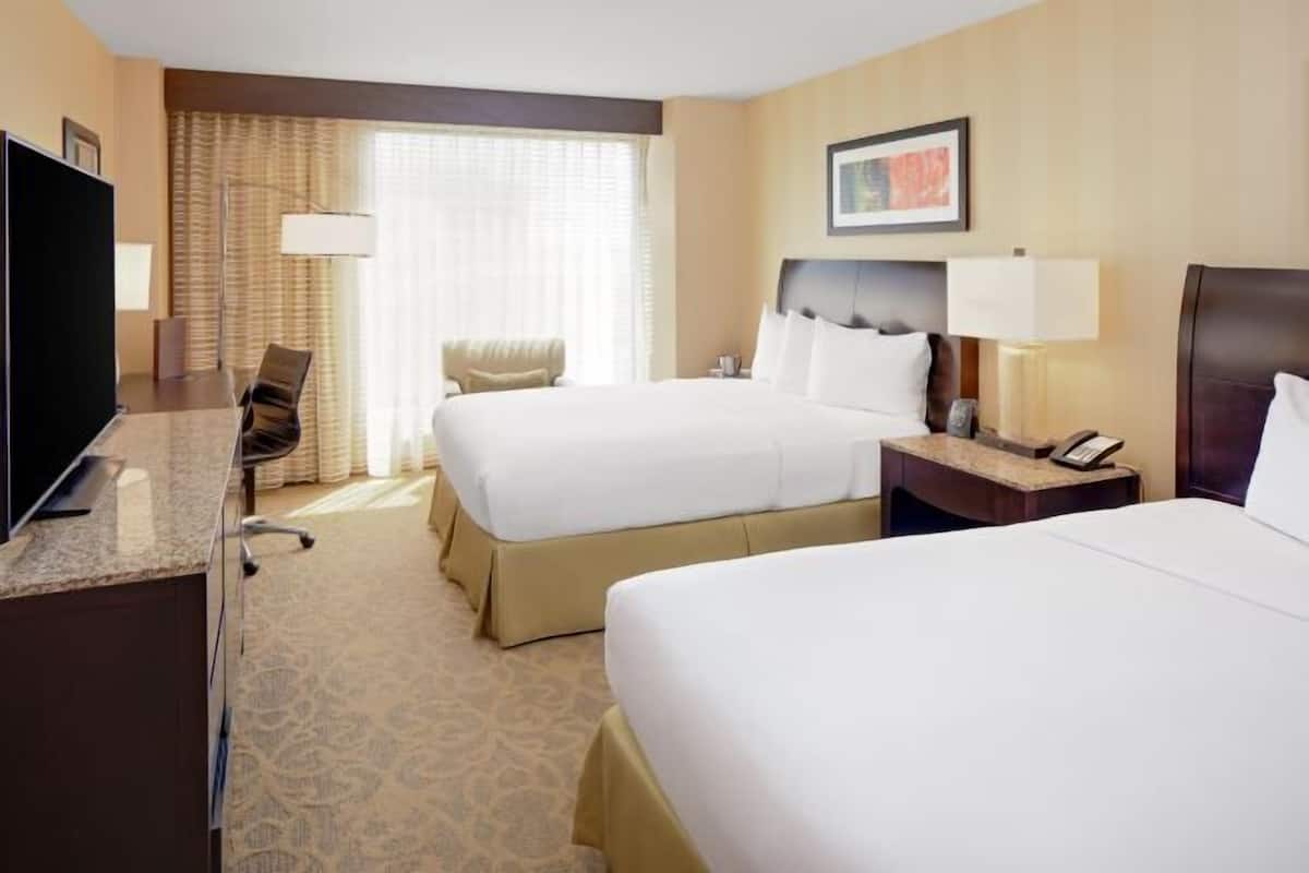 Premium bedding, down comforters, in-room safe, desk
