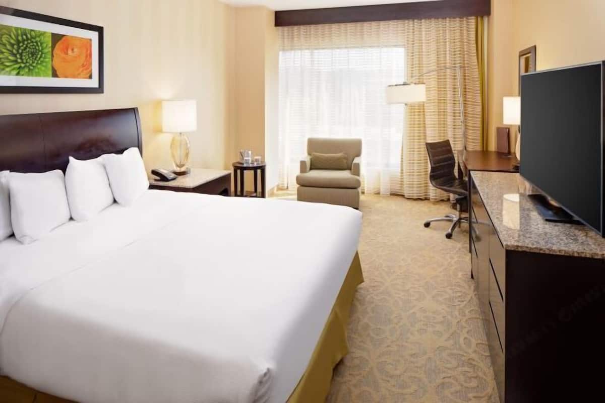 Premium bedding, down comforters, in-room safe, desk