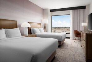 Premium bedding, down duvets, in-room safe, desk