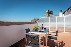 Chambre double, terrasse | Terrasse/patio