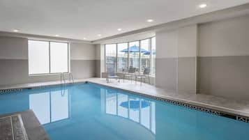 Indoor pool, open 6:00 AM to 11:00 PM, sun loungers