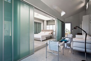 Master Suite, Volcano View | Draps en coton égyptien, minibar, coffre-fort pour ordinateur portable