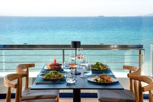 Lunch and dinner served, Mediterranean cuisine