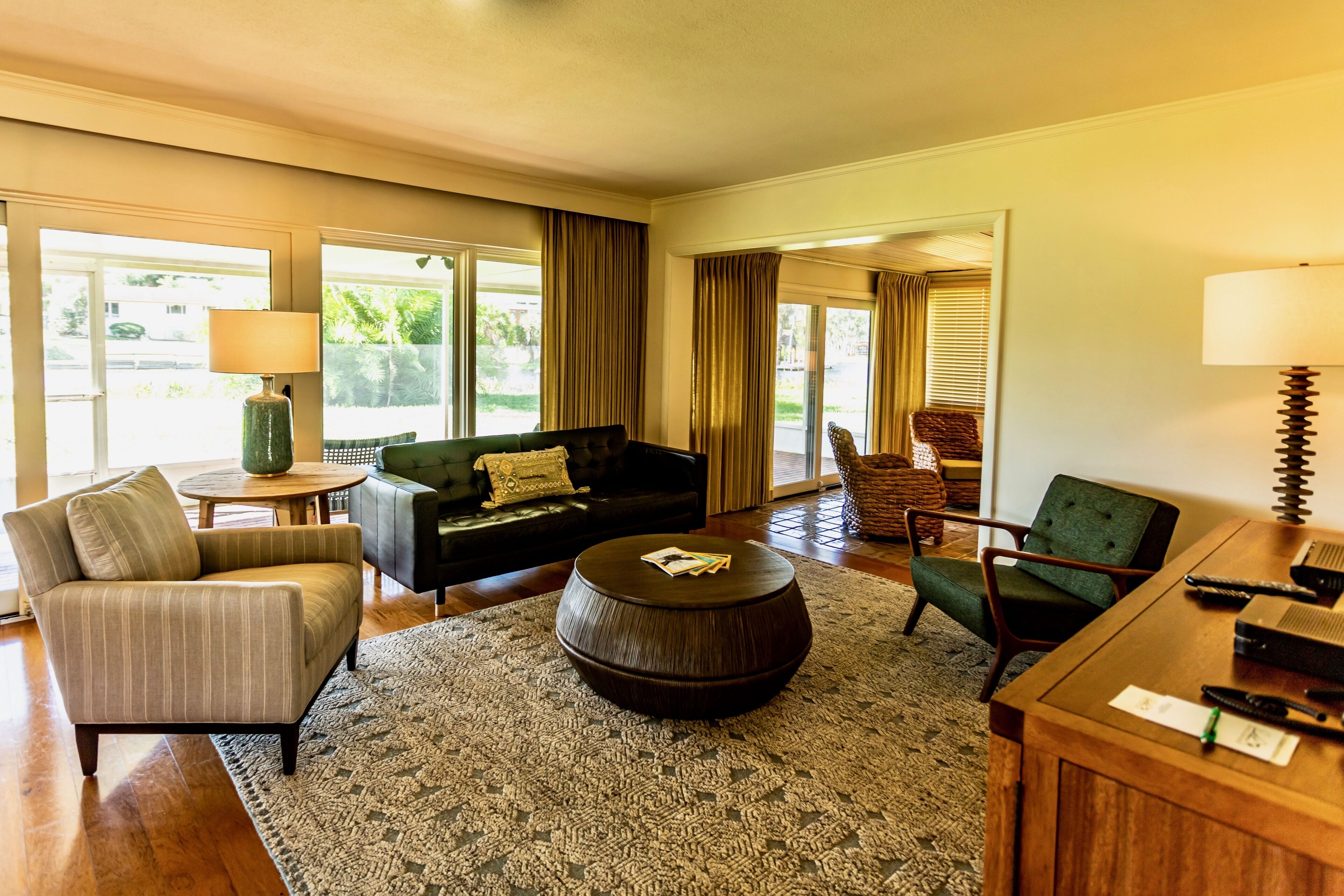 55-inch flat-screen tv with cable channels, tv, streaming services