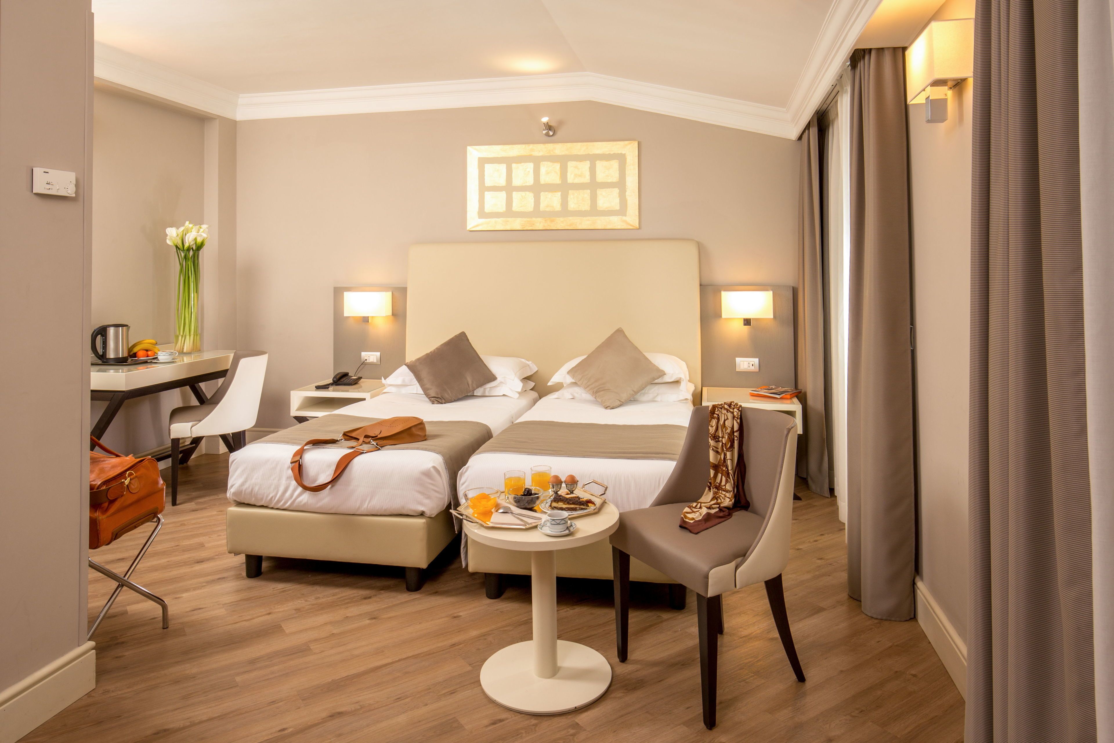 superior double or twin room | hypo-allergenic bedding, minibar, in-room safe, desk