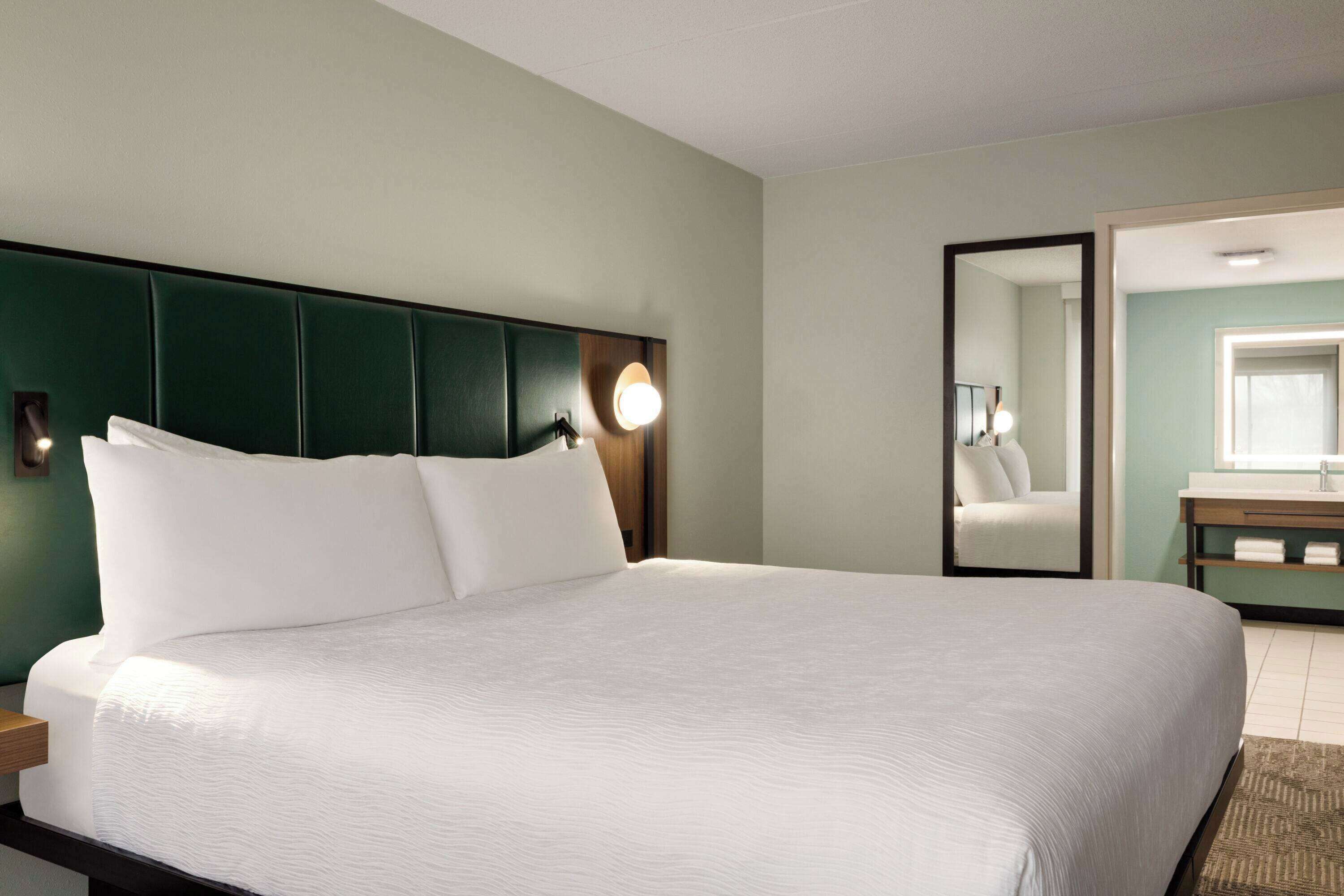 superior suite, 1 king bed, non smoking (one-bedroom) | hypo-allergenic bedding, in-room safe, desk, iron/ironing board