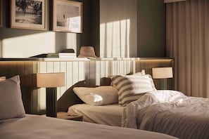 Minibar, in-room safe, desk, blackout curtains