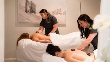 Couples treatment room(s), body treatments, aromatherapy, body wraps