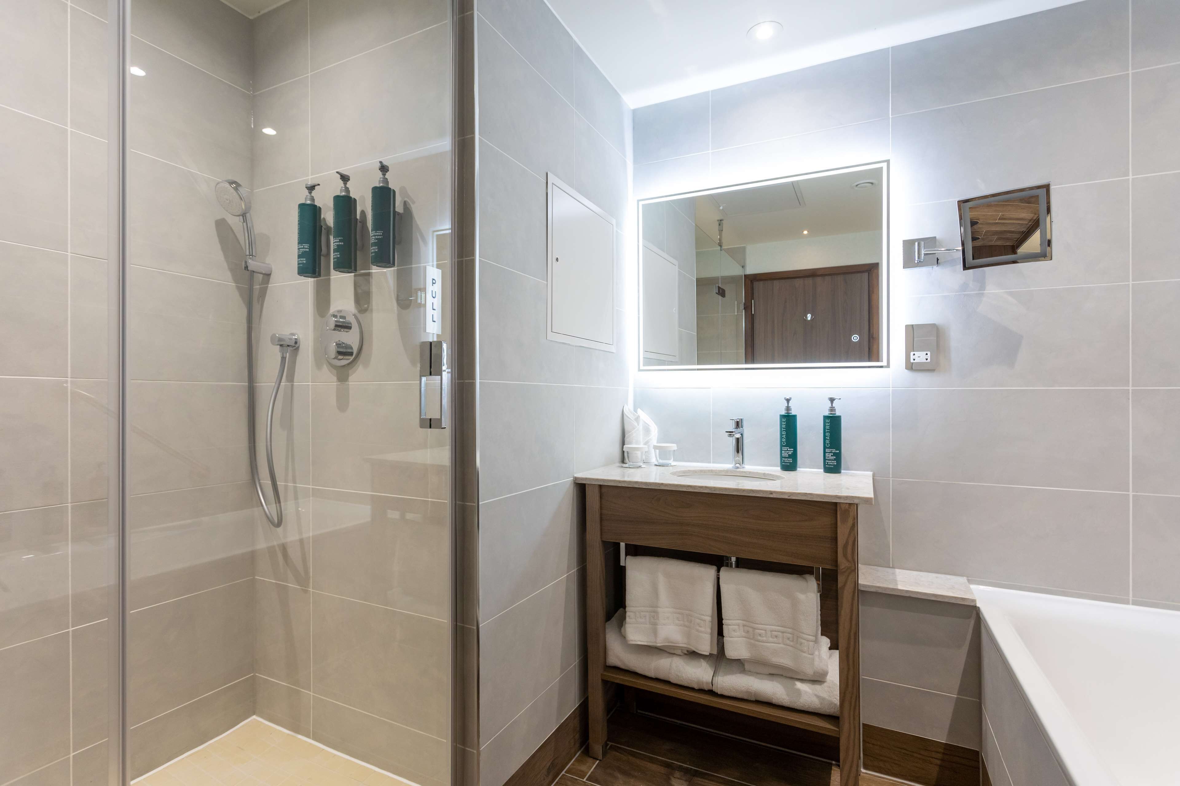 superior room, 1 king bed | bathroom | shower, free toiletries, hair dryer, towels