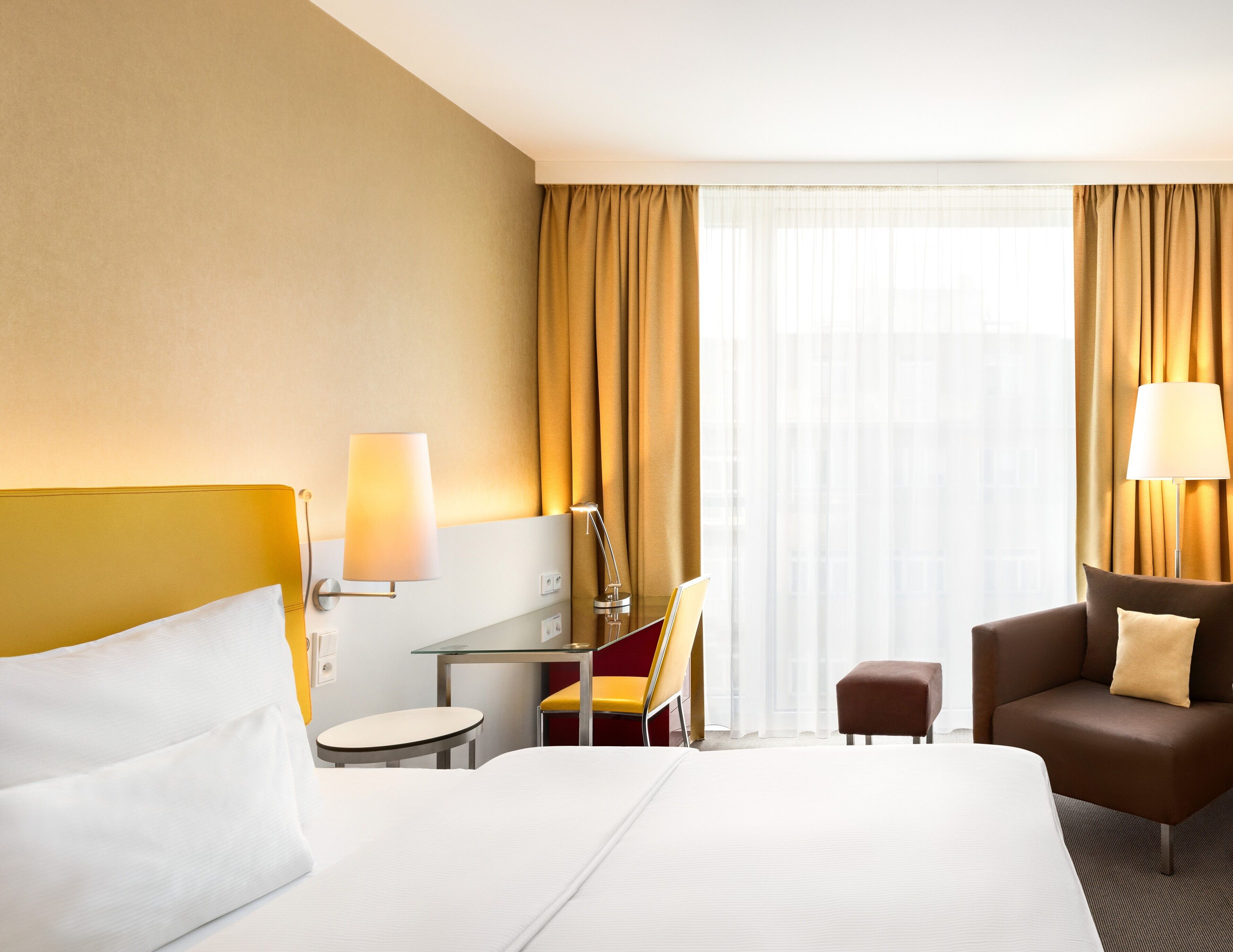 hypo-allergenic bedding, minibar, in-room safe, desk