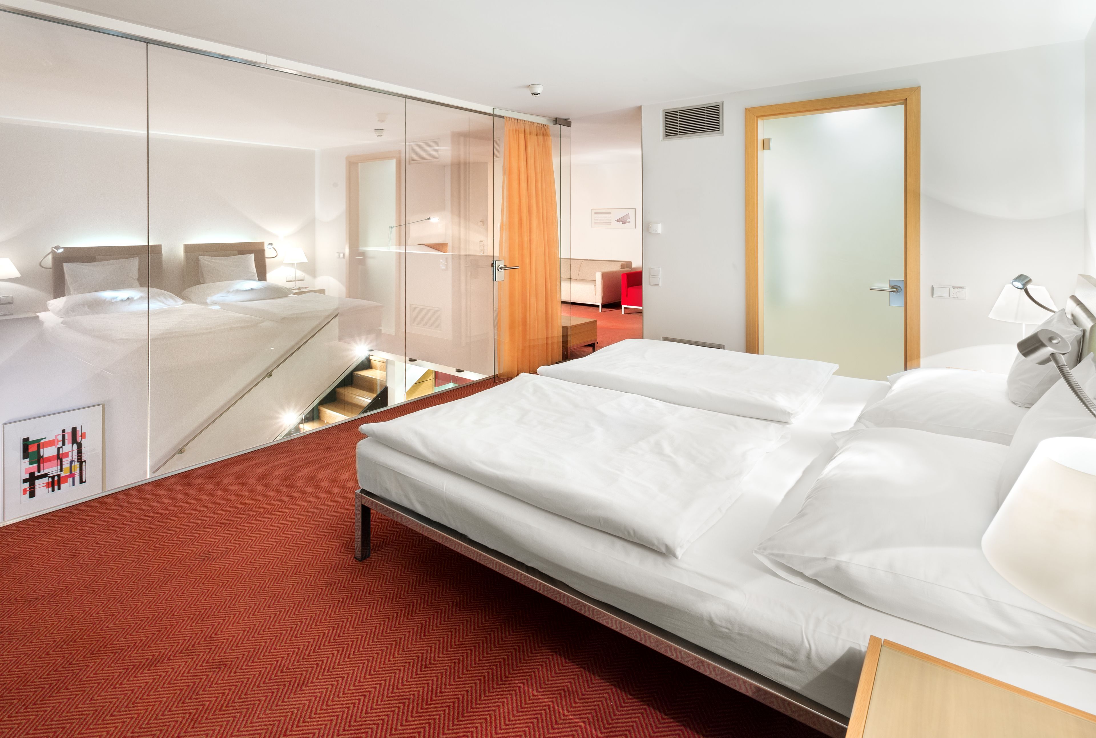 hypo-allergenic bedding, minibar, in-room safe, desk