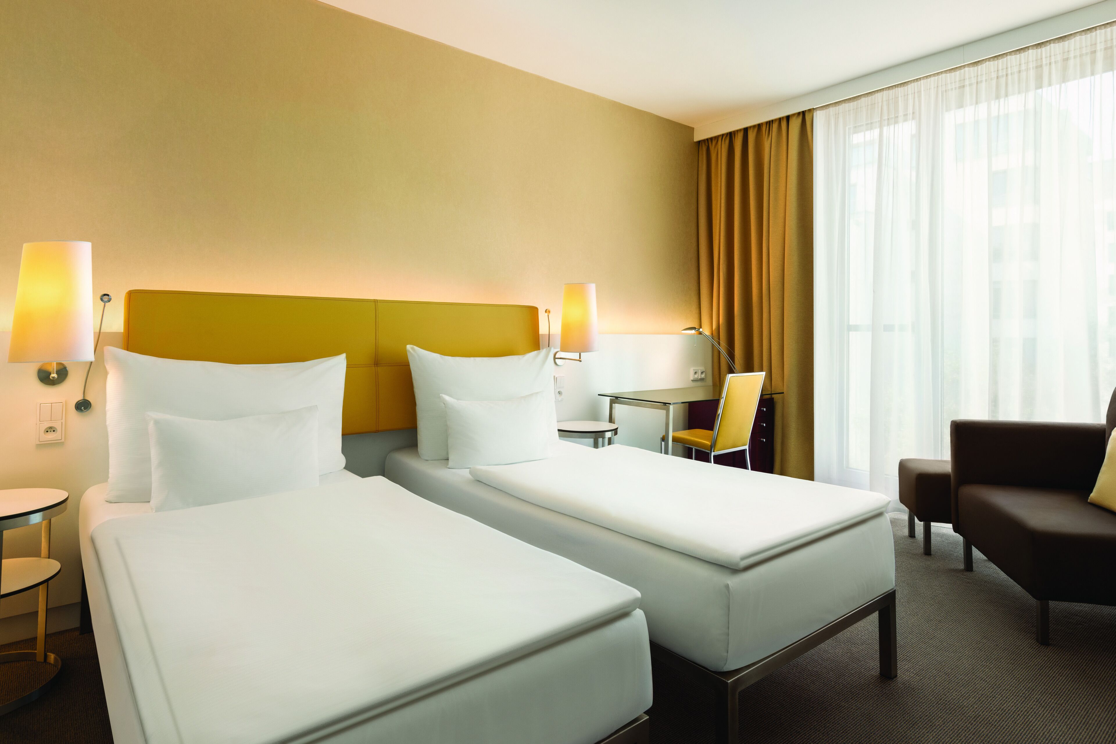 hypo-allergenic bedding, minibar, in-room safe, desk