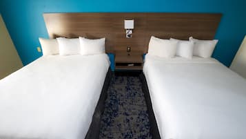 Standard Room, 2 Katil Ratu (Queen), Non Smoking | Peralatan tempat tidur premium, gebar bulu kapas, tilam berlapik, meja