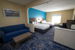Suite, 2 Queen Beds, Non Smoking (Upgrade) | Premium bedding, down comforters, pillowtop beds, desk