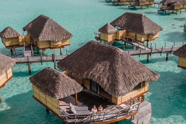 Suite, auf dem Wassser (view over Bora Bora) | Ausblick vom Zimmer