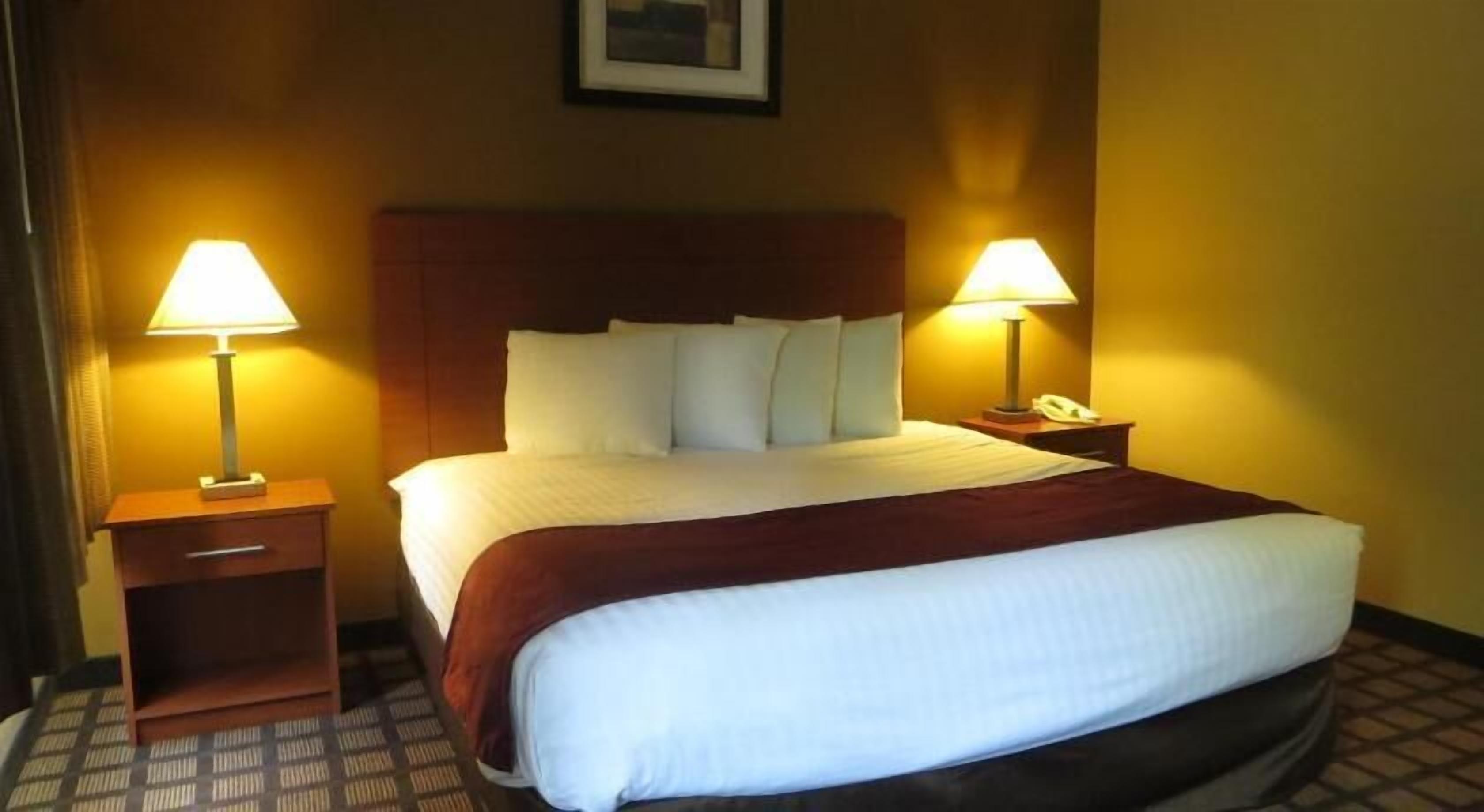 Desk, blackout drapes, iron/ironing board, free WiFi