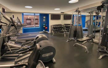 Fitness center at Hotel AKA Boston Common