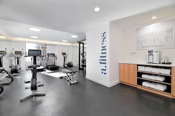 Fitness center at Hotel AKA Boston Common